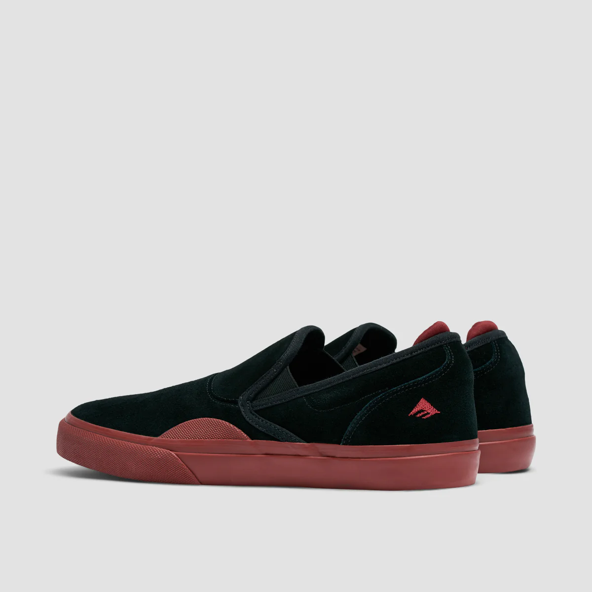 Emerica Wino G6 Slip On Shoes Black/Red/Gum - Image 3