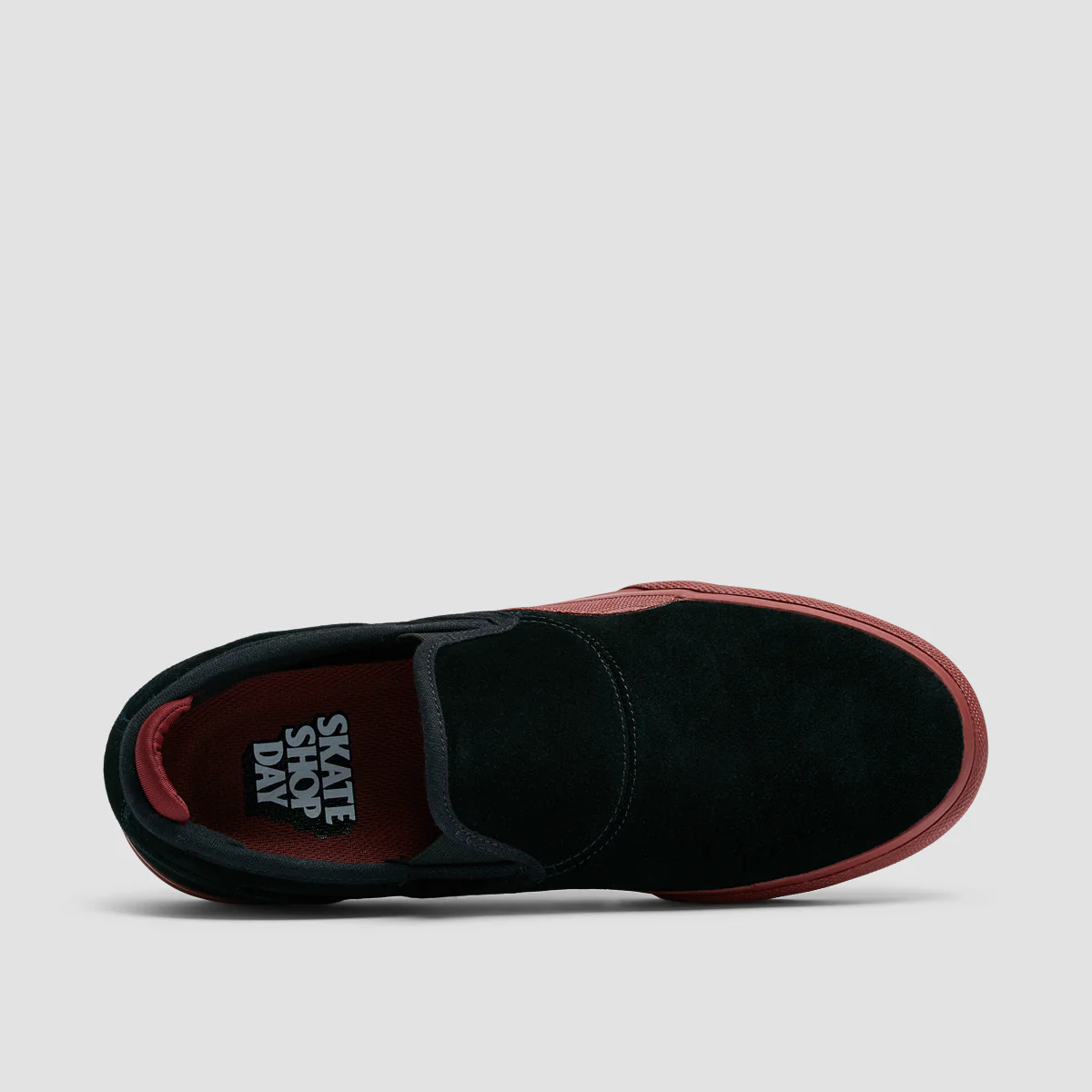 Emerica Wino G6 Slip On Shoes Black/Red/Gum - Image 4
