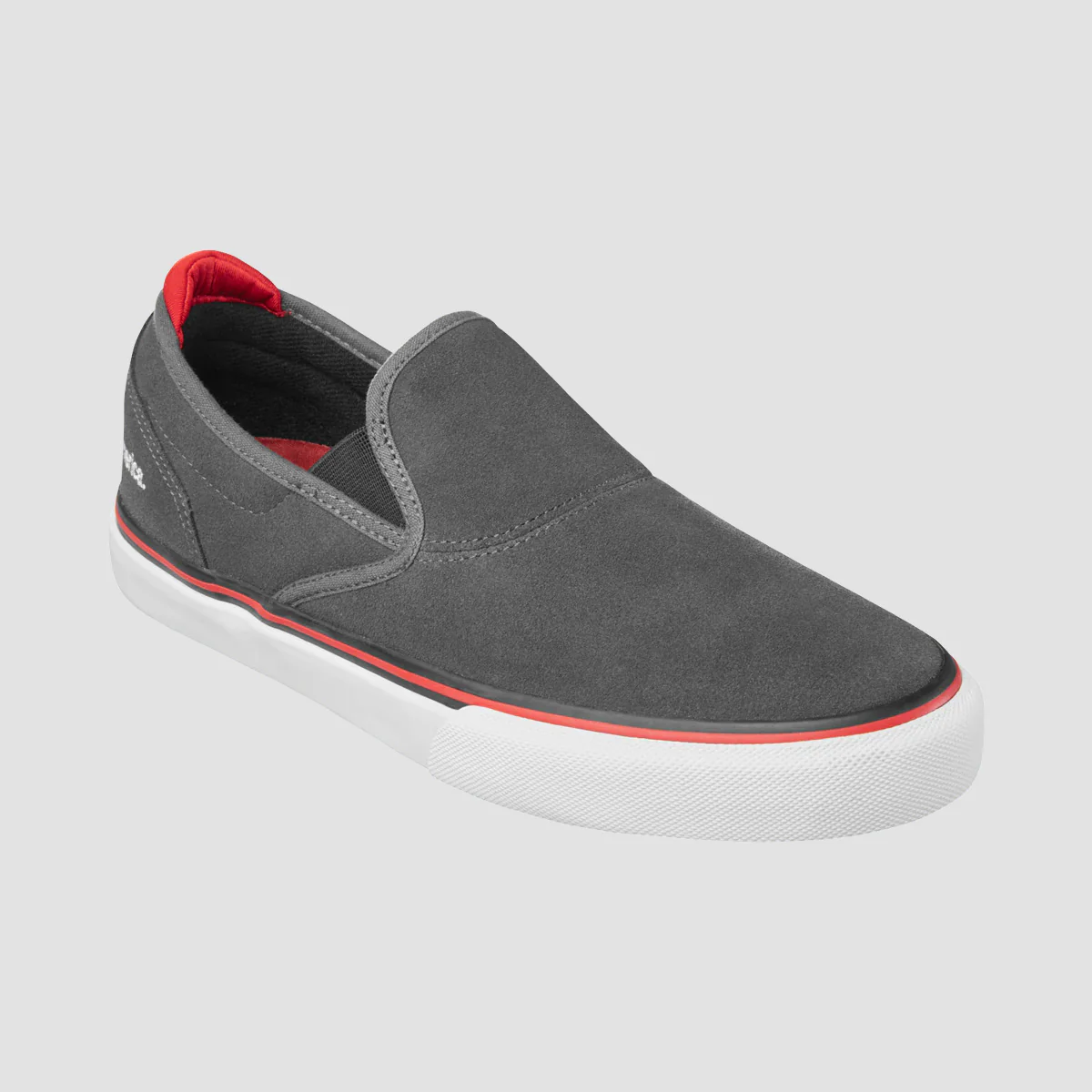 Emerica Wino G6 Slip-On Shoes - Dark Grey/Black/ Red - Image 2