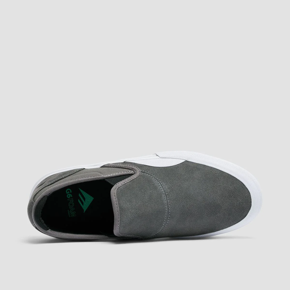 Emerica Wino G6 Slip On Shoes Grey/Black/White - Image 4