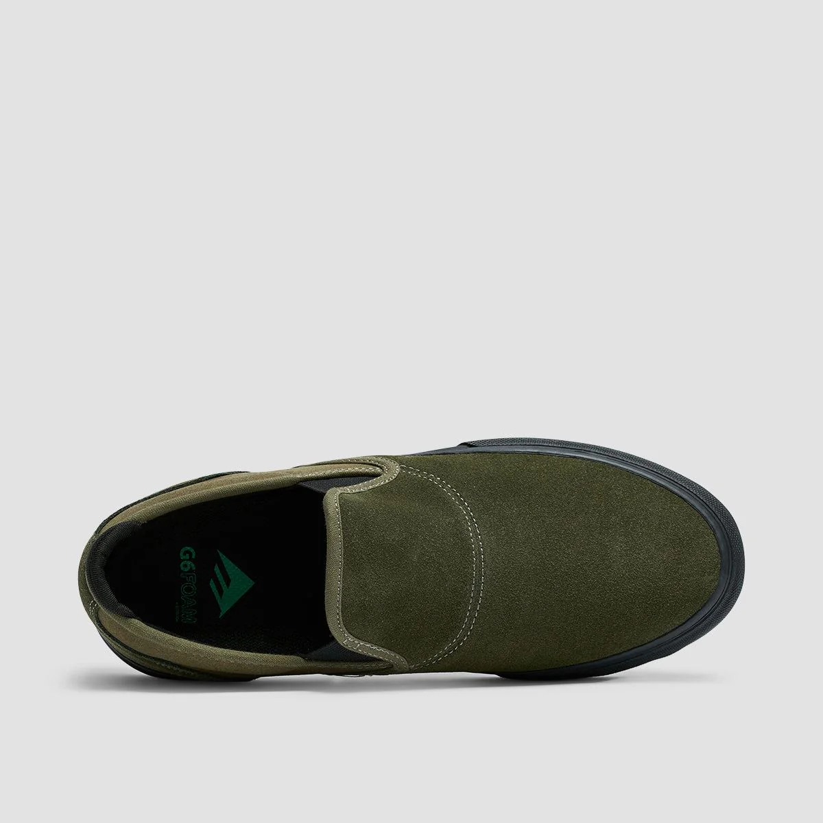 Emerica Wino G6 Slip On Shoes Olive/Black - Image 4