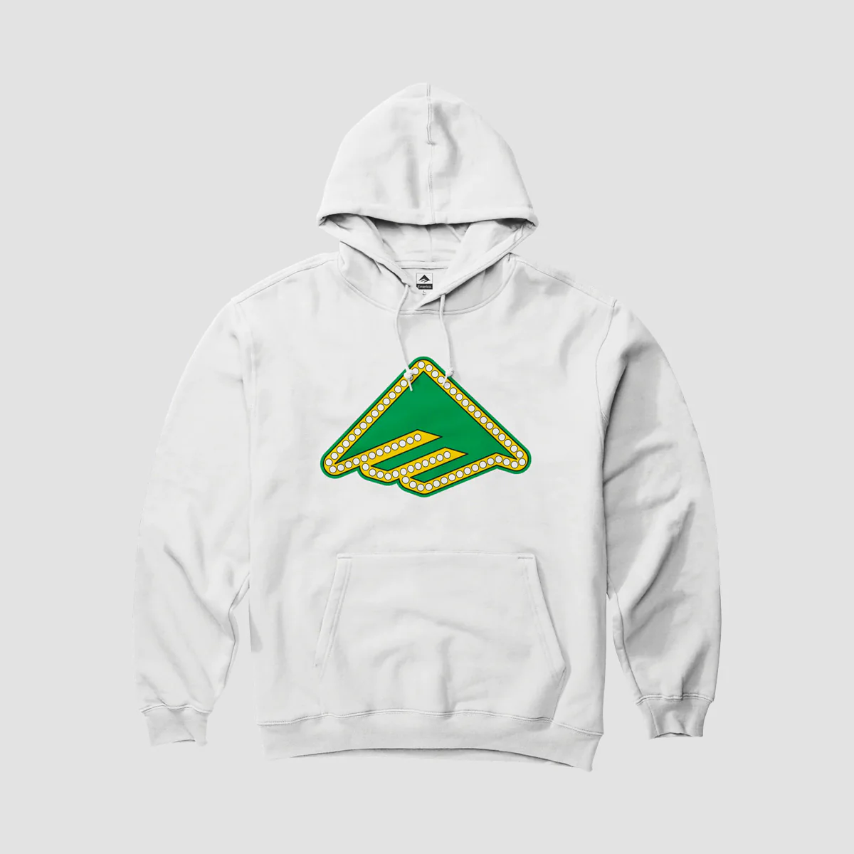 Emerica X Shake Junt Triangle Lights Pullover Hoodie White