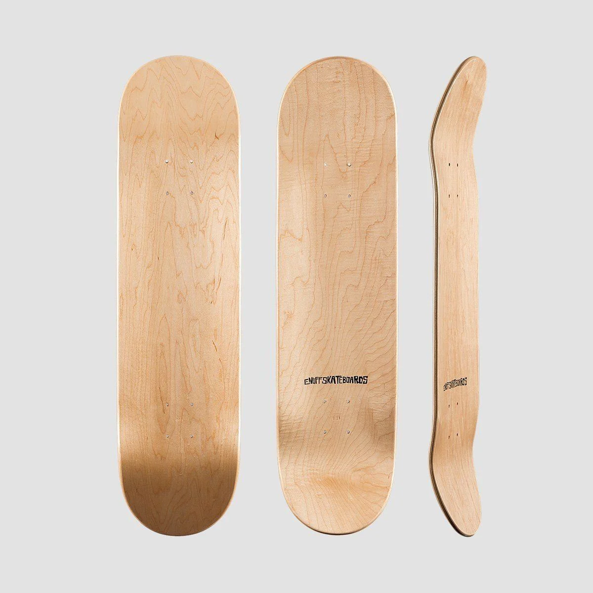 Enuff Classic Skateboard Deck Natural - 8.25" - Image 2