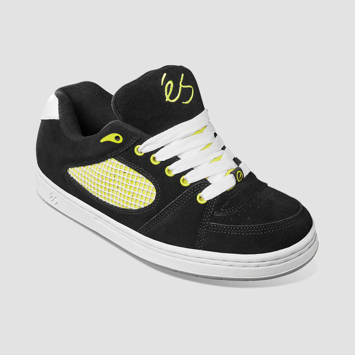 eS Accel OG X Chomp On Kicks Shoes - Black/White/Yellow - Image 2