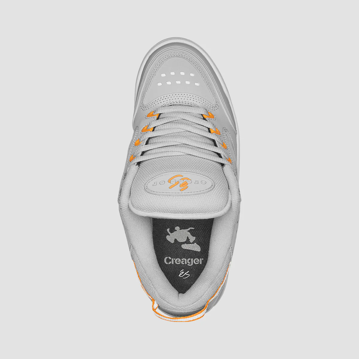 eS Creager Shoes - Grey/Orange - Image 2