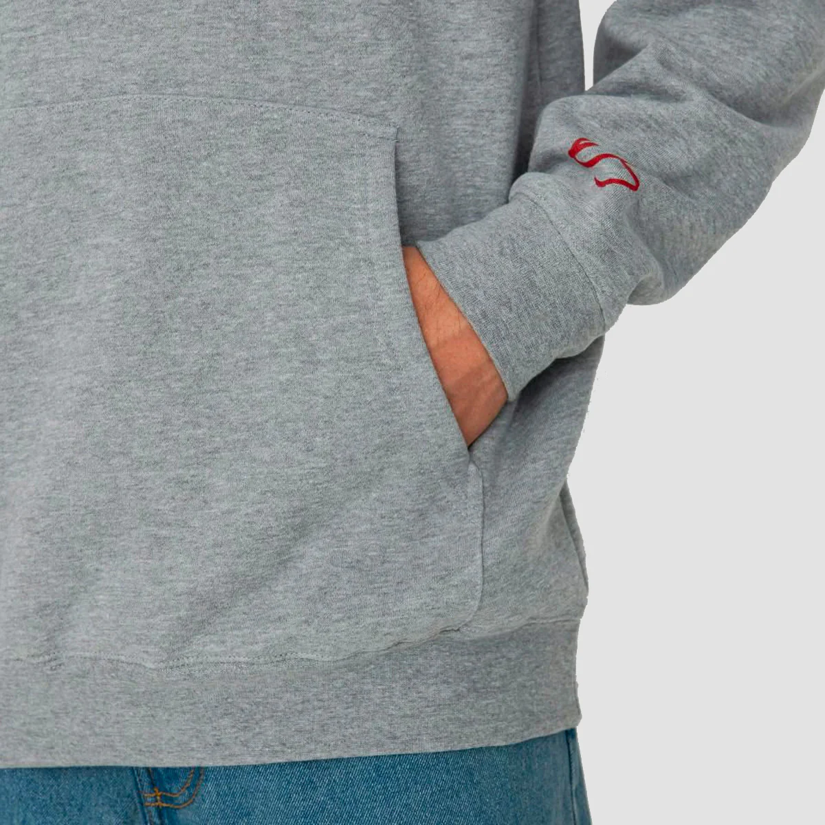 eS Eggcell Eyes Pullover Hoodie Grey/Heather - Image 3