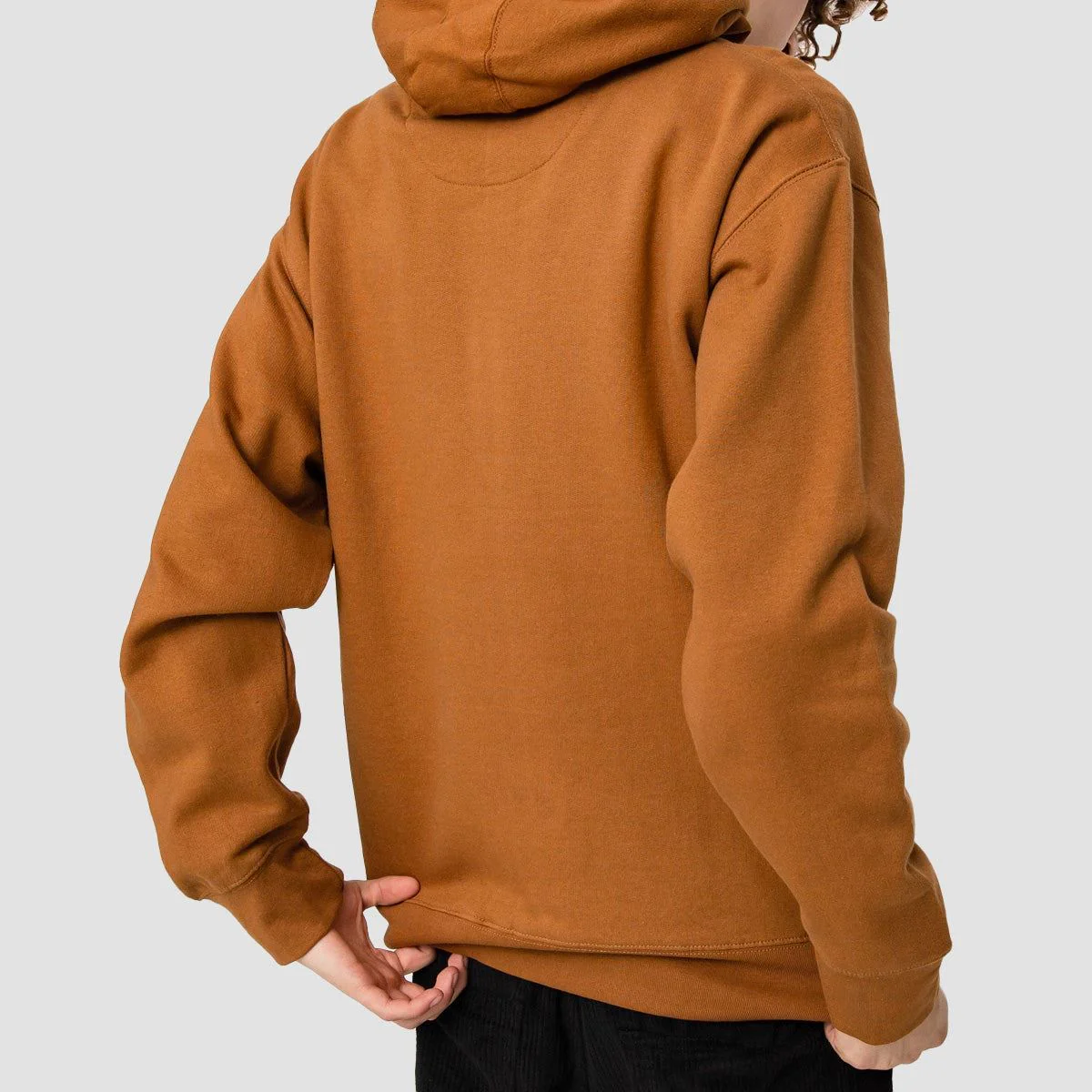 eS Main Block Pullover Hoodie Brown - Image 2