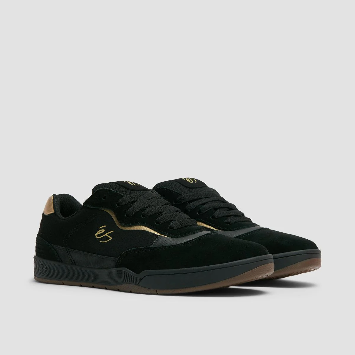 eS Melange Shoes - Black/Black/Gum - Image 2