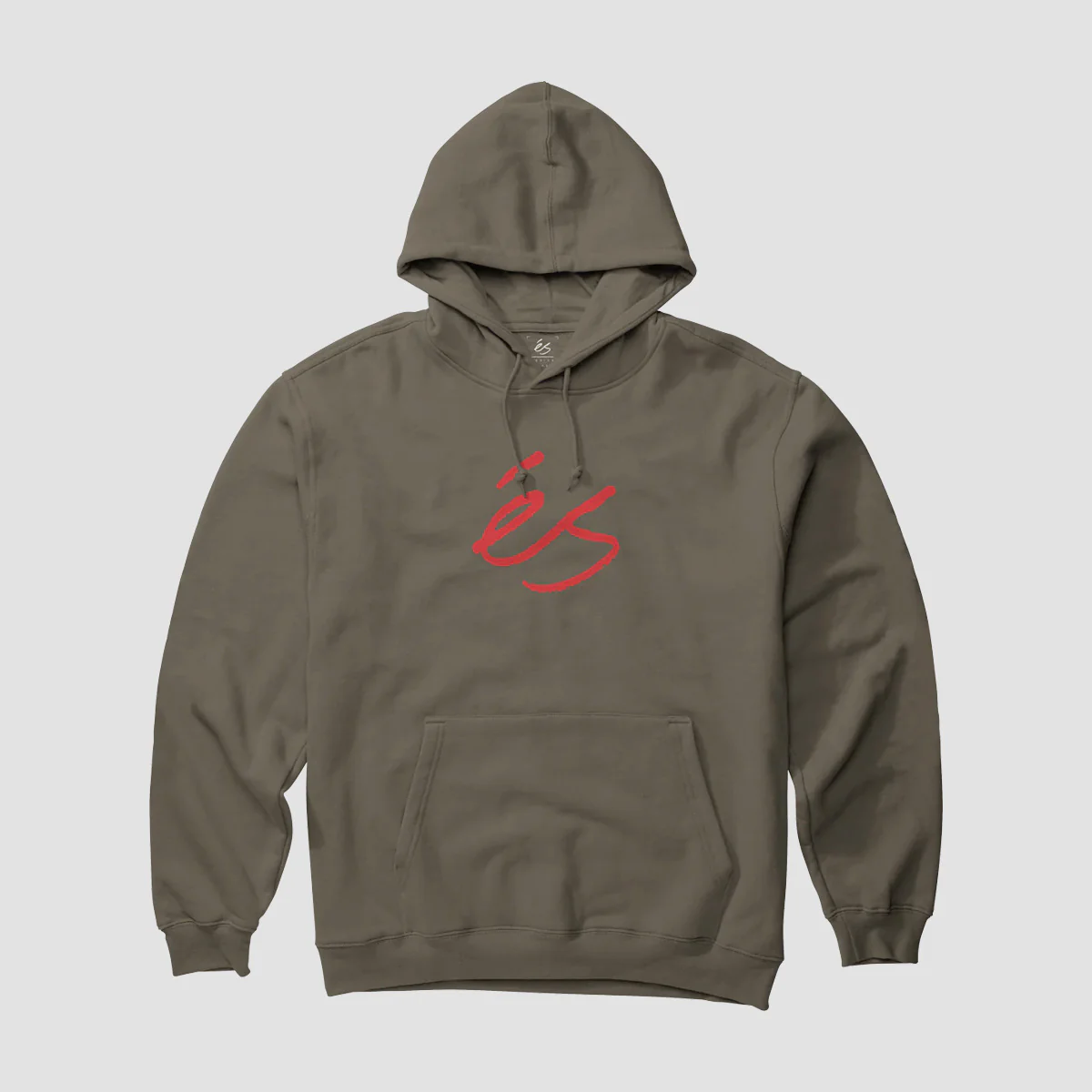 eS Script Pullover Hoodie Olive