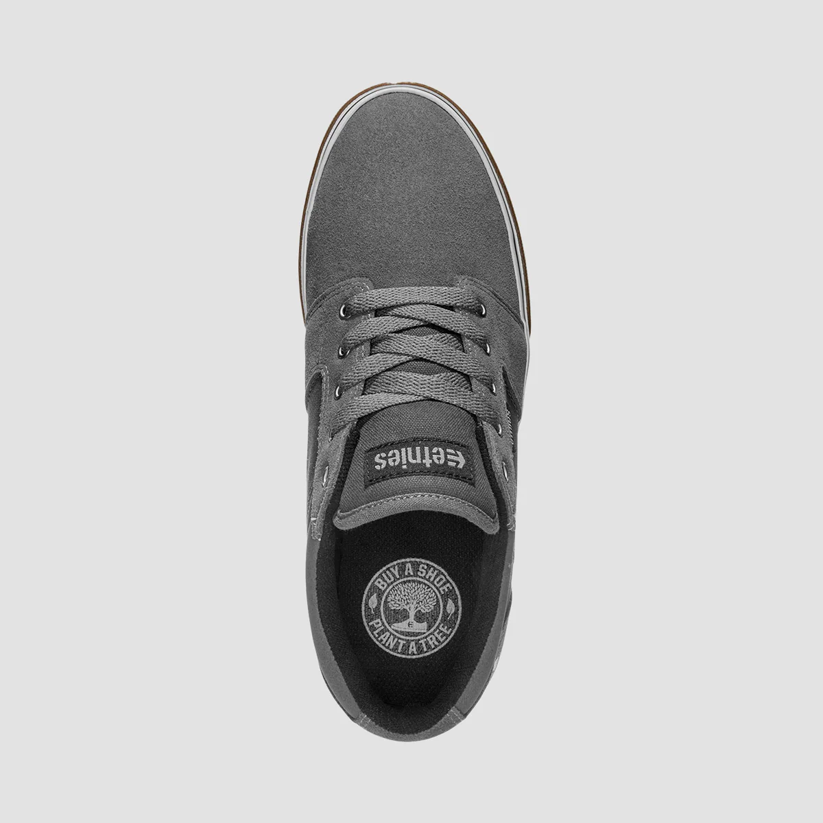 Etnies Barge LS Shoes - Dark Grey/ White/Gum - Image 2