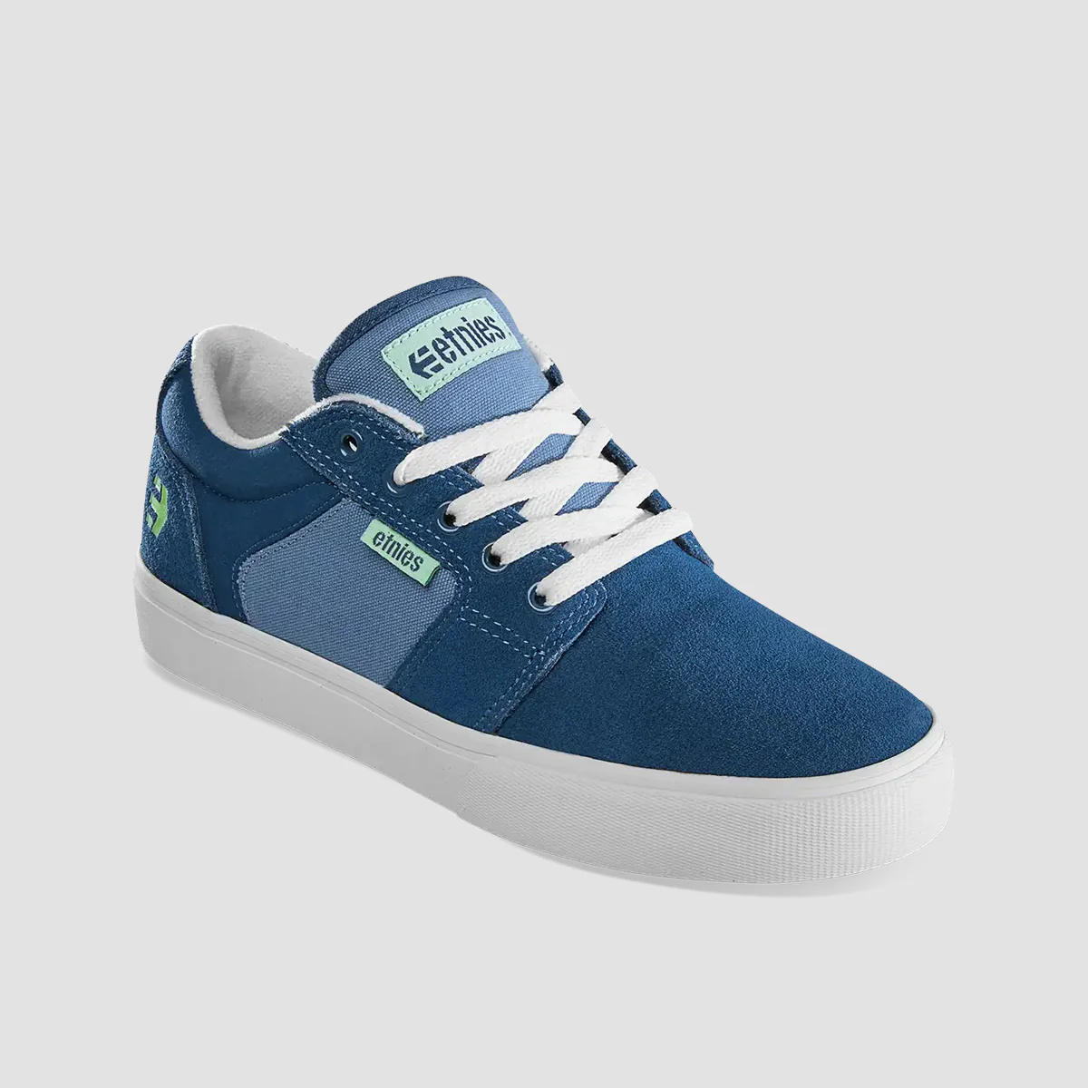Etnies Barge LS Vulc Shoes - Teal - Kids - Image 2