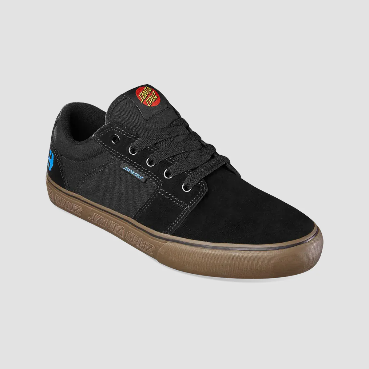 Etnies Barge LS X Santa Cruz Shoes - Black/Gum - Image 2