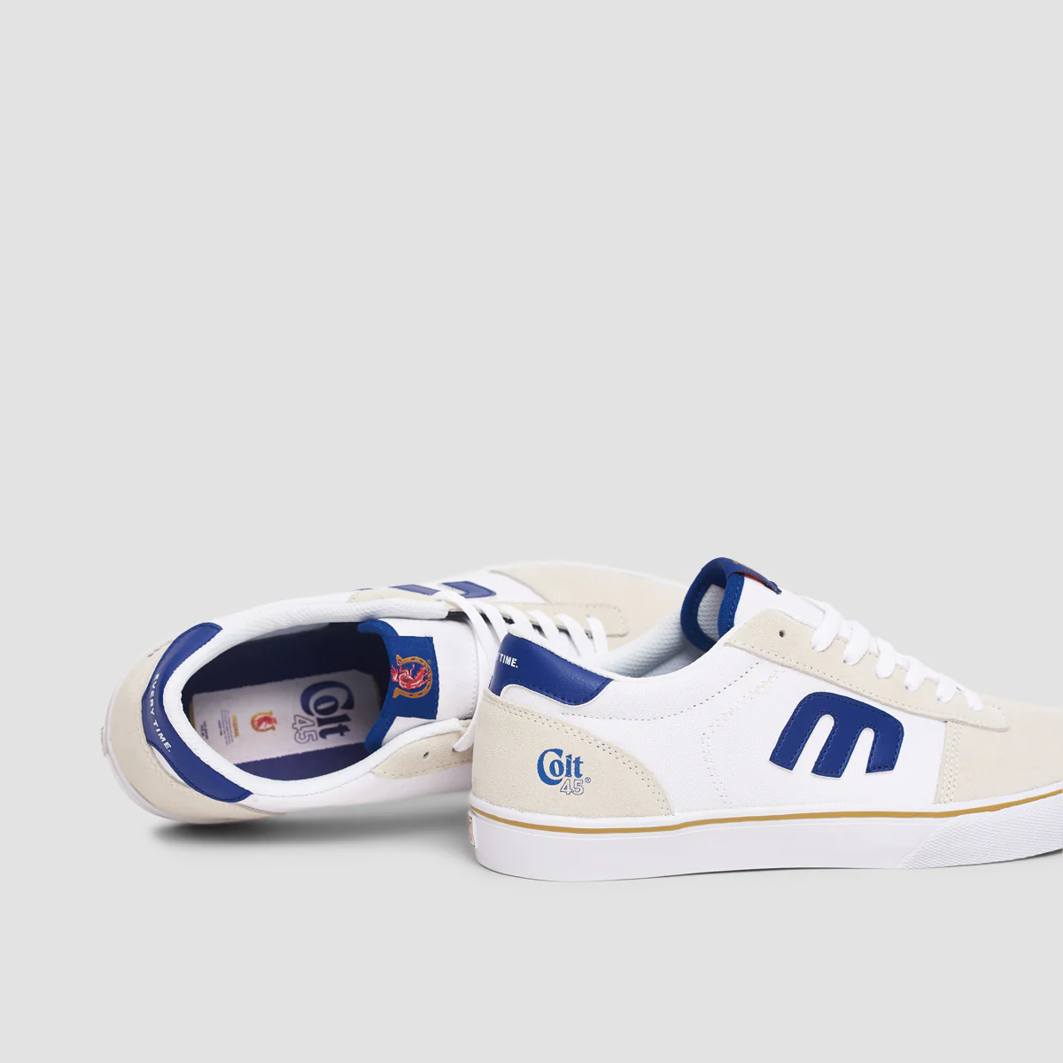 Etnies Calli Vulc X Colt 45 Shoes - White/Navy/Gold - Image 6