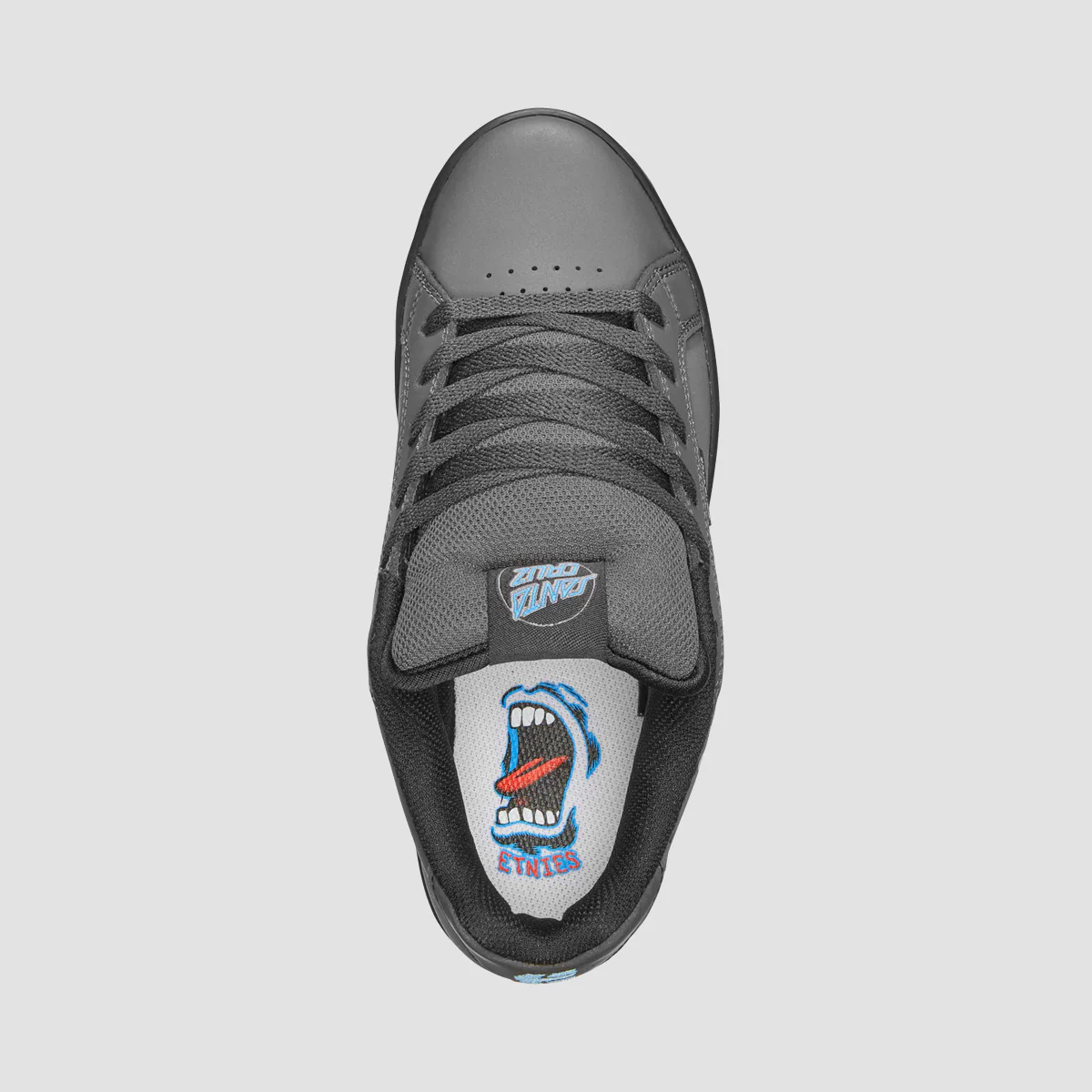 Etnies Fader X Santa Cruz Shoes - Dark Grey/Black - Kids - Image 2