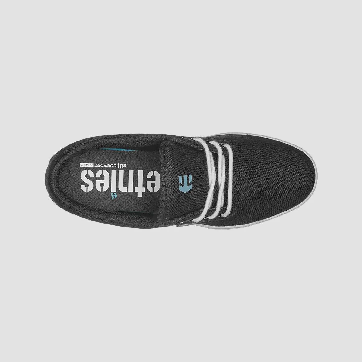 Etnies Jameson 2 Eco Shoes - Black/Blue/Black - Image 3