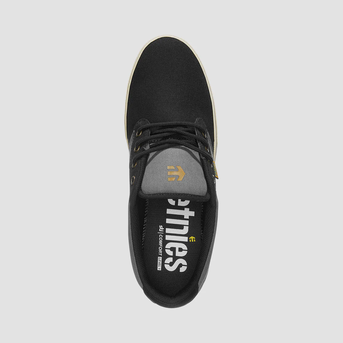 Etnies Jameson 2 Eco Shoes - Black/Dark Grey/Gold - Image 3