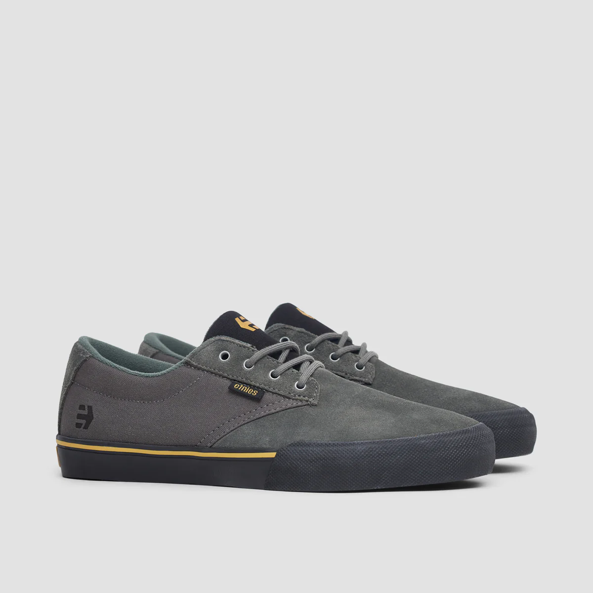 Etnies Jameson Vulc Shoes - Grey/Black/Gold - Image 2