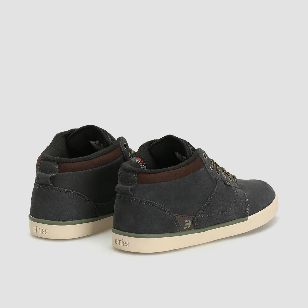 Etnies Jefferson MTW Mid Top Shoes - Grey/Brown - Image 3