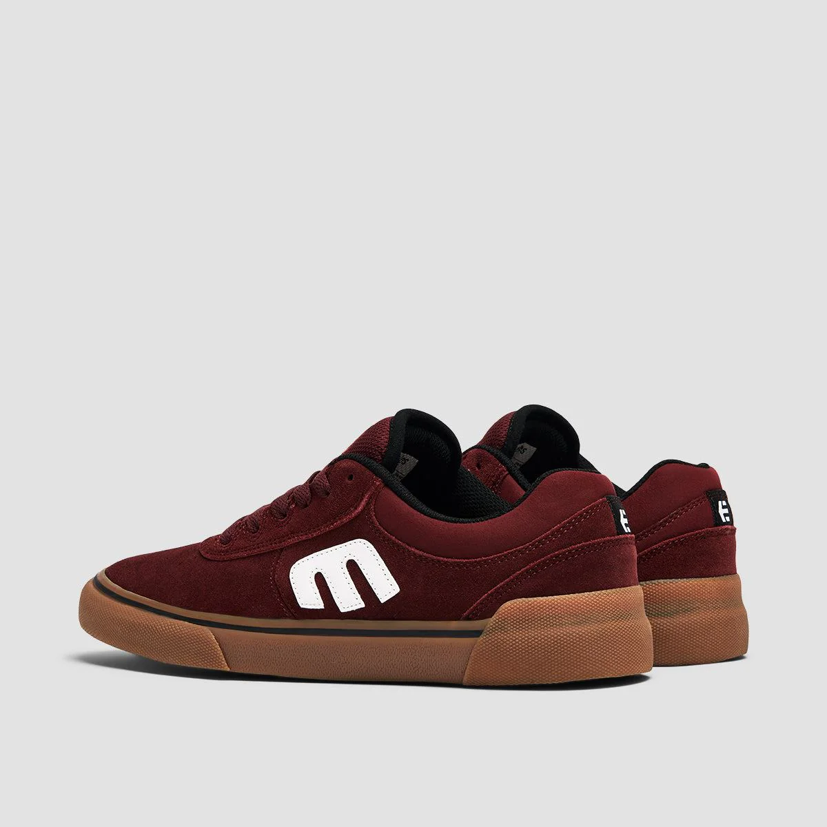 Etnies Joslin Vulc Shoes - Burgundy/Gum - Image 3