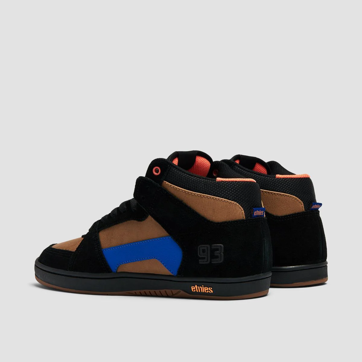 Etnies Mc Rap Hi Shoes - Black/Brown - Image 3