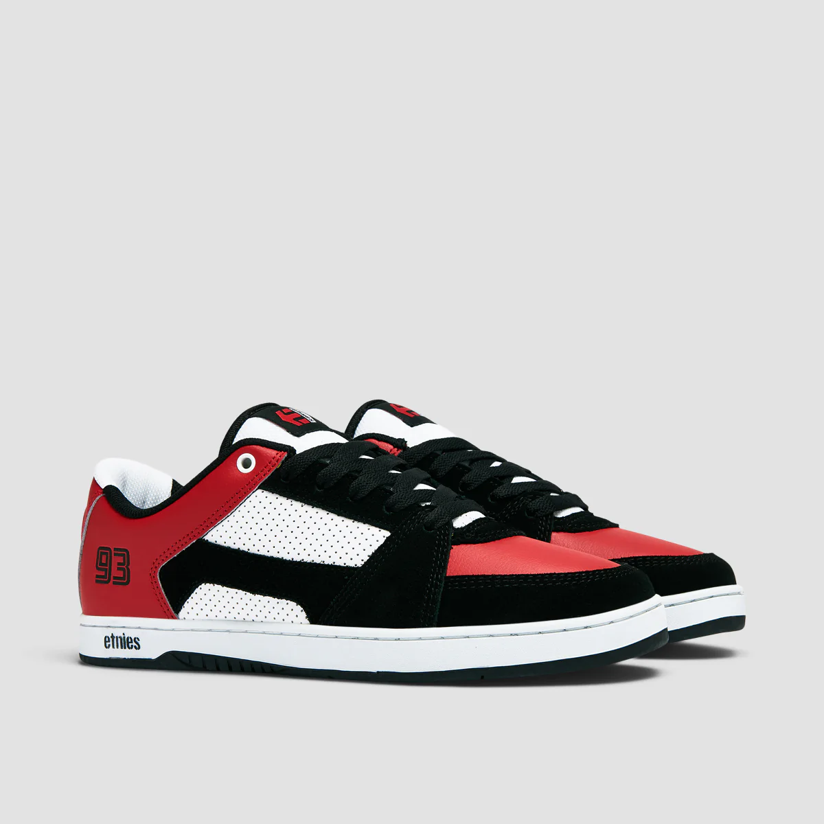 Etnies Mc Rap Lo Shoes - Black/Red/White - Image 2