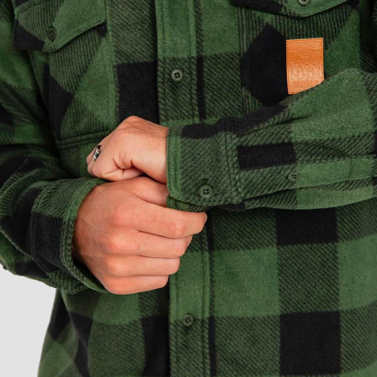 Etnies Woodsman Fleece Shirt Olive - Image 3