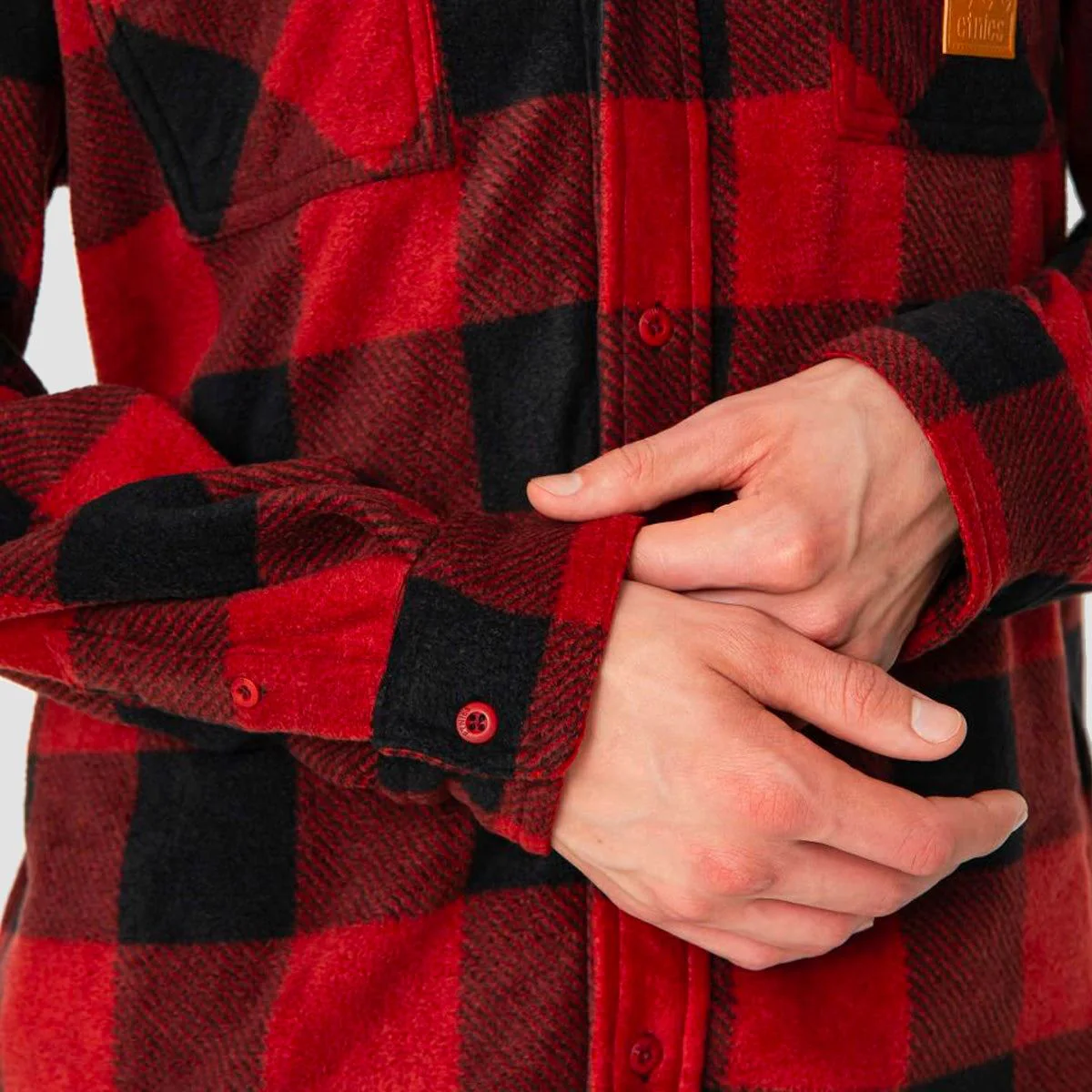 Etnies Woodsman Fleece Shirt Rust - Image 2
