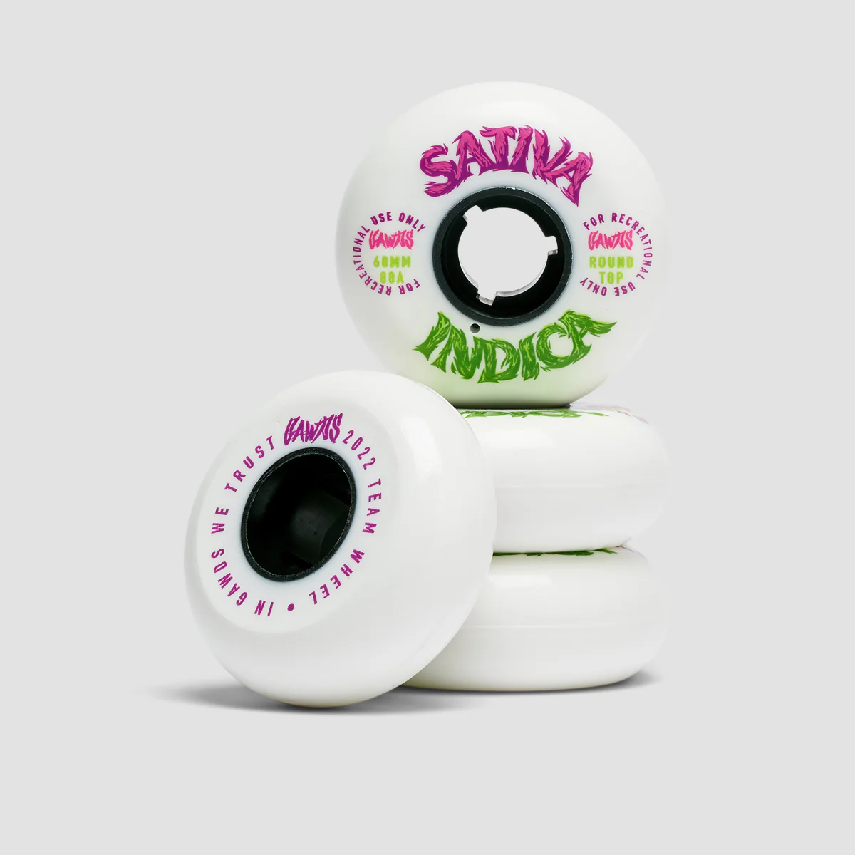 Gawds Team Weed III 88a Inline Wheels Black/White 60mm