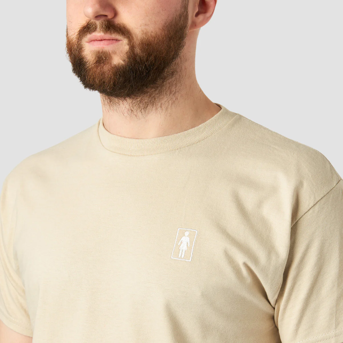 Girl Embroidered OG T-Shirt Sand - Image 2