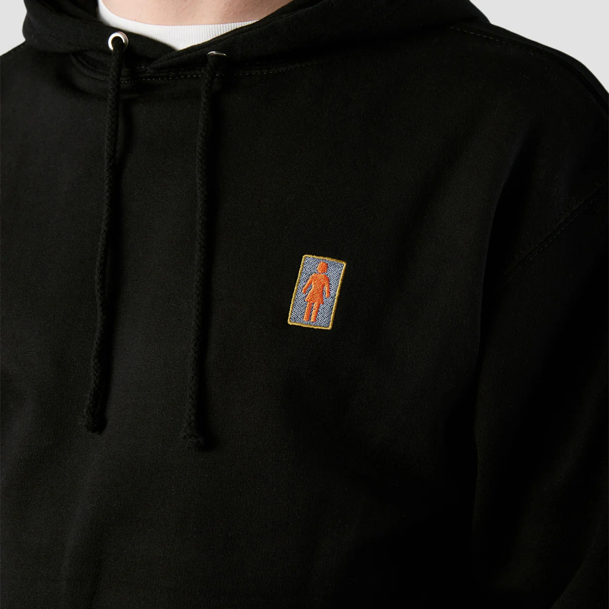 Girl OG Heavy Embroidered Pullover Hoodie Black - Image 2