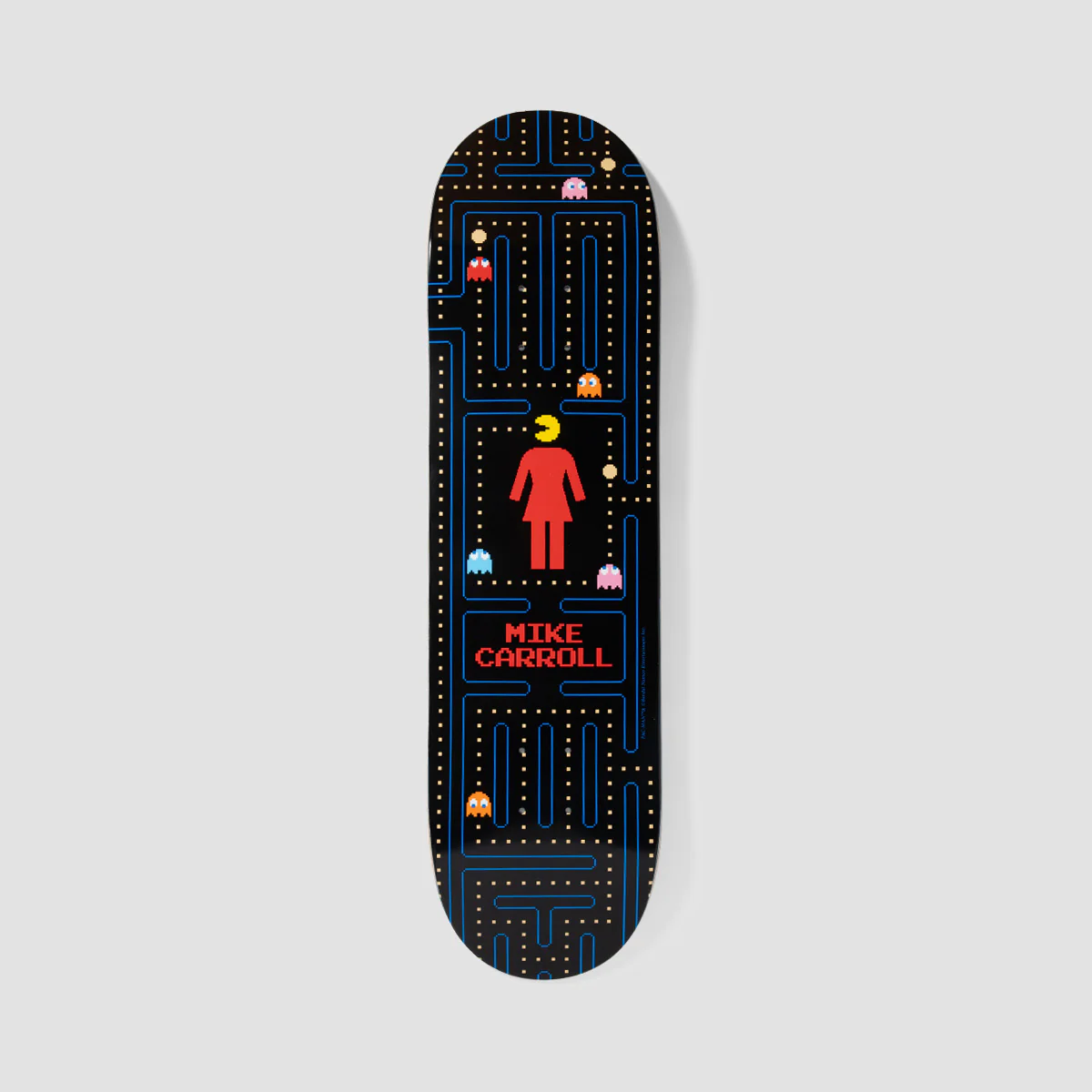 Girl Pac-Man Mike Carroll Skateboard Deck - 8.375"