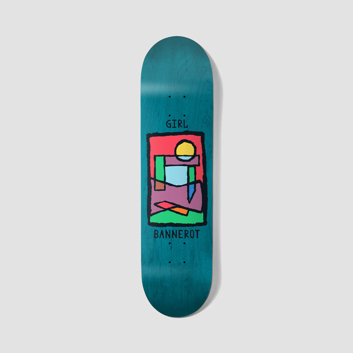 Girl Tangram Simon Bannerot Love Seat Skateboard Deck - 9"