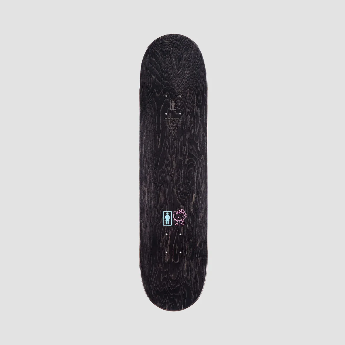 Girl x Hello Kitty 50th Anniversary Mike Carroll Twin Tip Skateboard Deck - 8.25" - Image 2