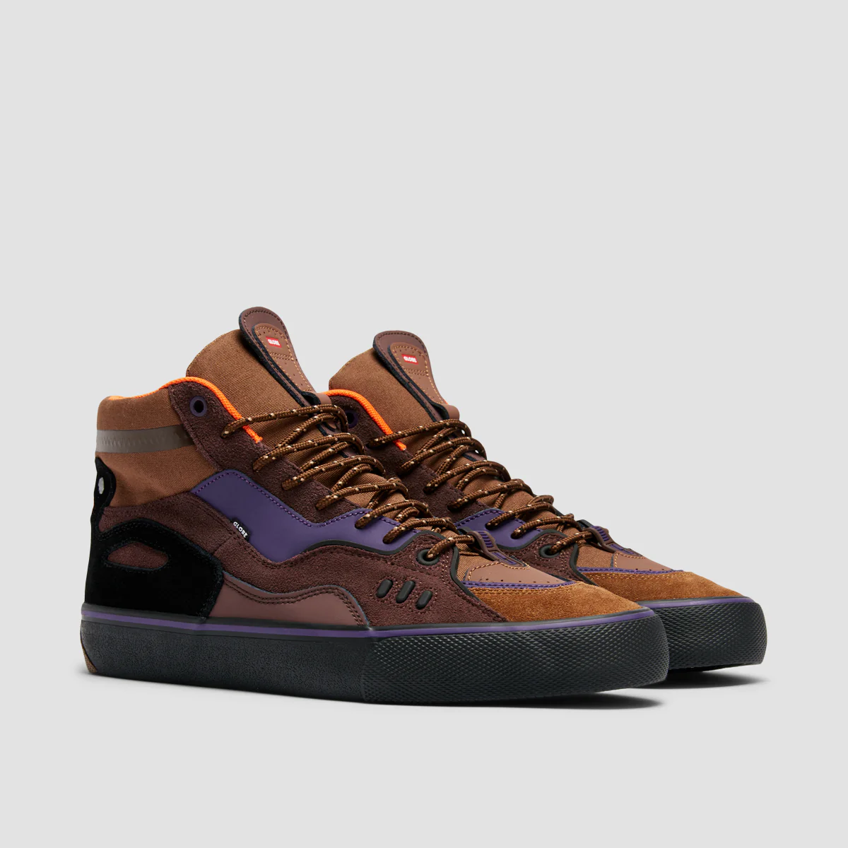Globe Dimension High Top Shoes - Brown/Maalouf - Image 2