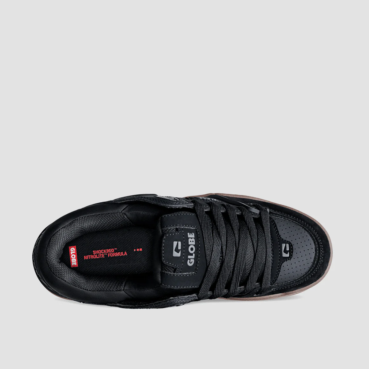 Globe Fusion Shoes - Black/Tobacco Gum - Image 2