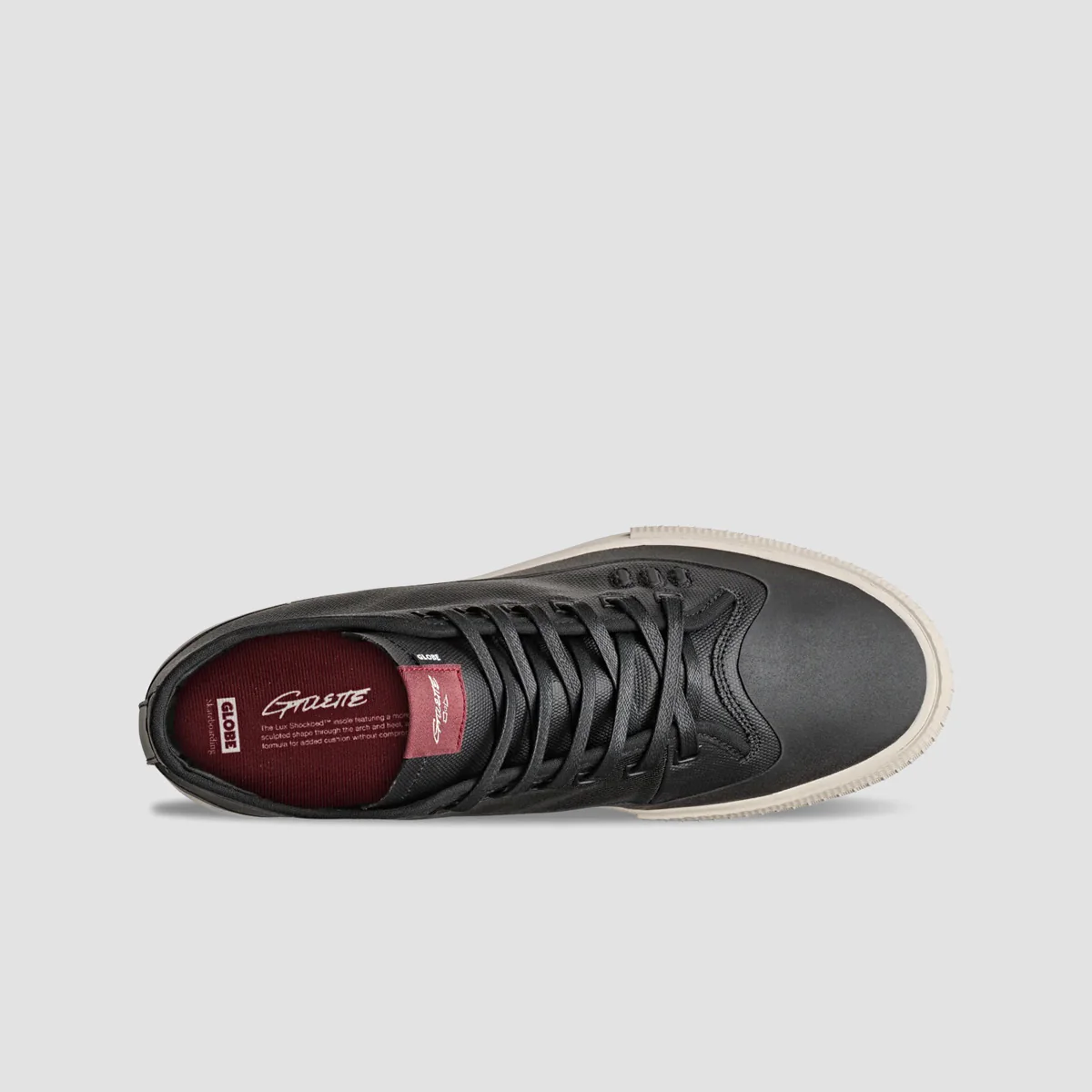 Globe Gillette Mid Top Shoes - Black/Cream - Image 2