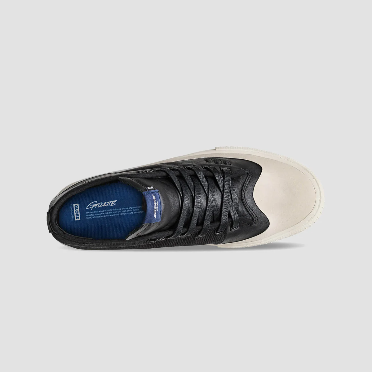 Globe Gillette Mid Top Shoes - Black Leather - Image 2