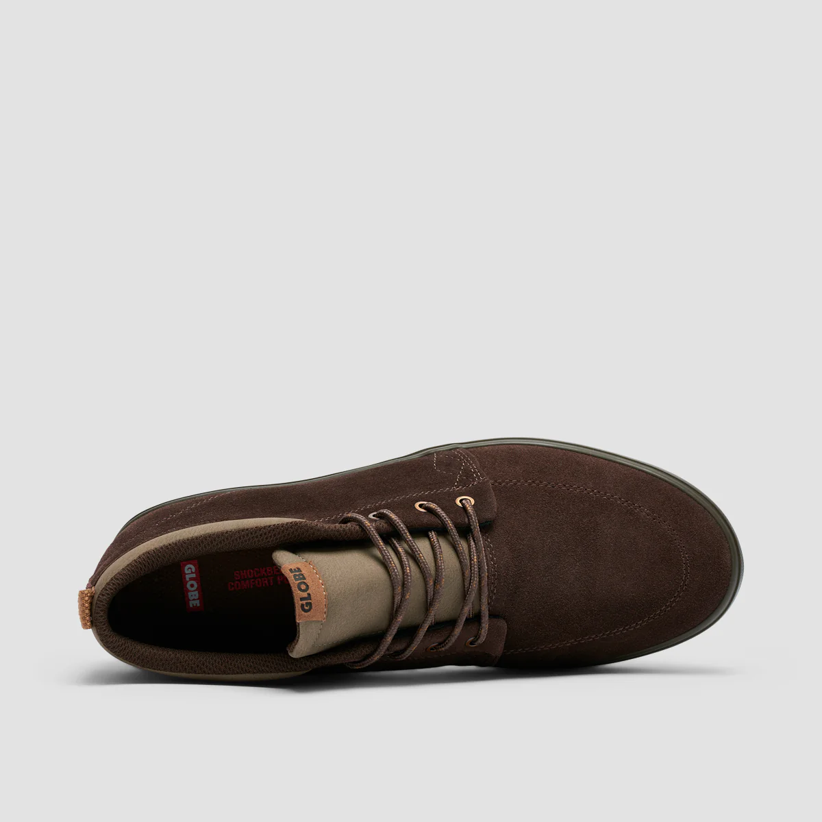 Globe GS Chukka Mid Top Shoes - Dark Oak/Dark Gum - Image 4
