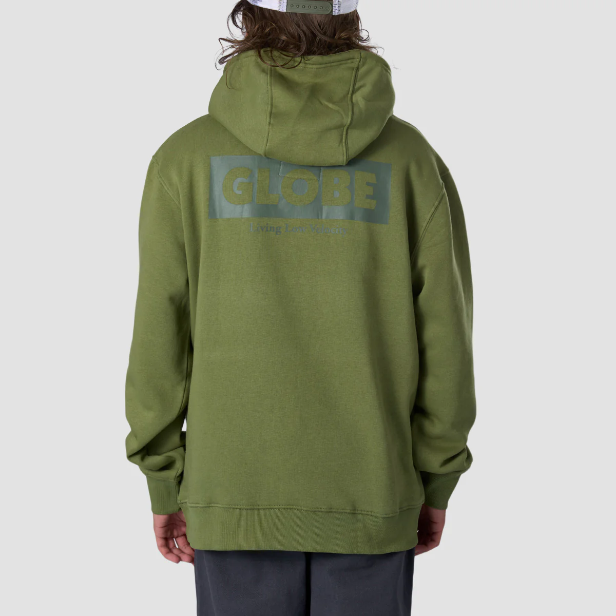 Globe Living Low Velocity Pullover Hoodie Olive - Image 3