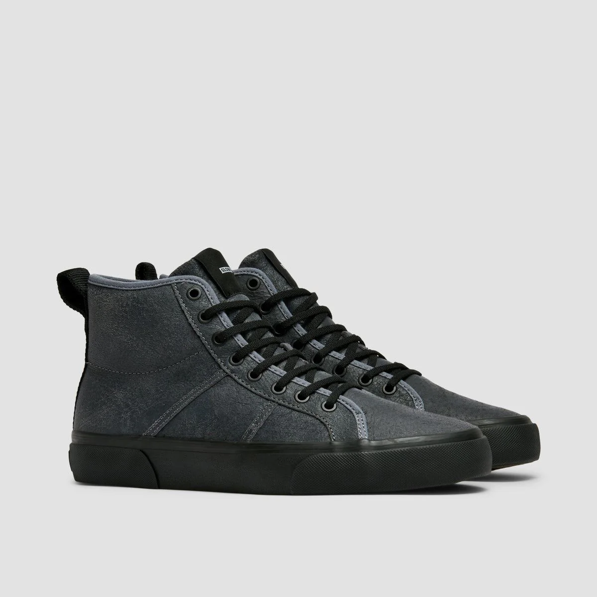 Globe Los Angered II High Top Shoes - Distress Grey/Black - Image 2