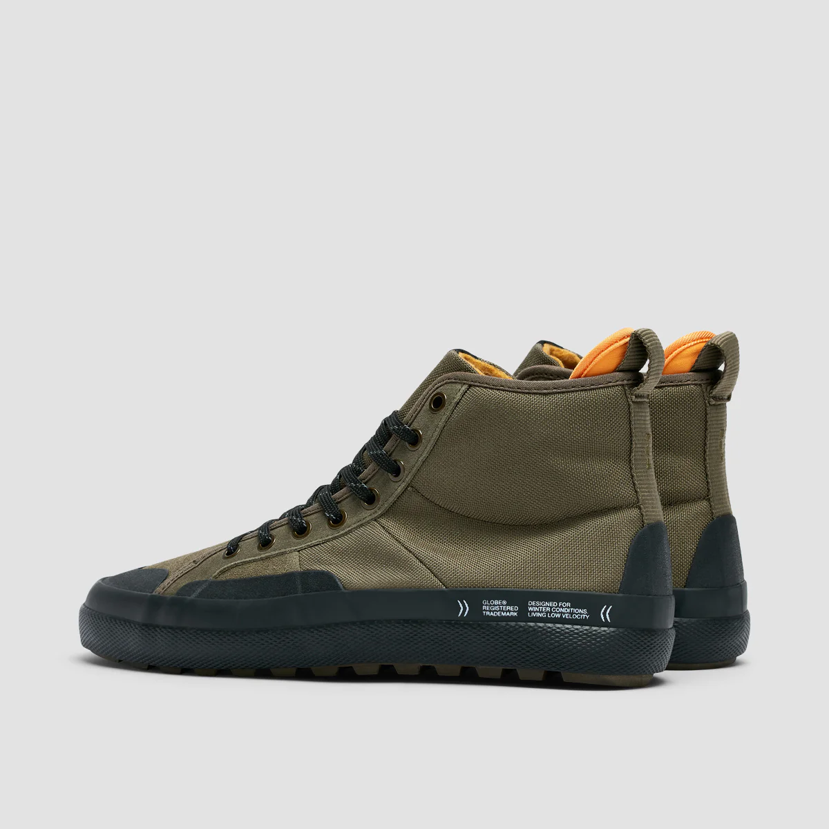 Globe Los Angered II Winter High Top Shoes - Olive/Summit - Image 3