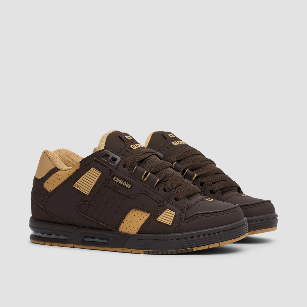 Globe Sabre Shoes - Dark Oak/Curry - Image 2