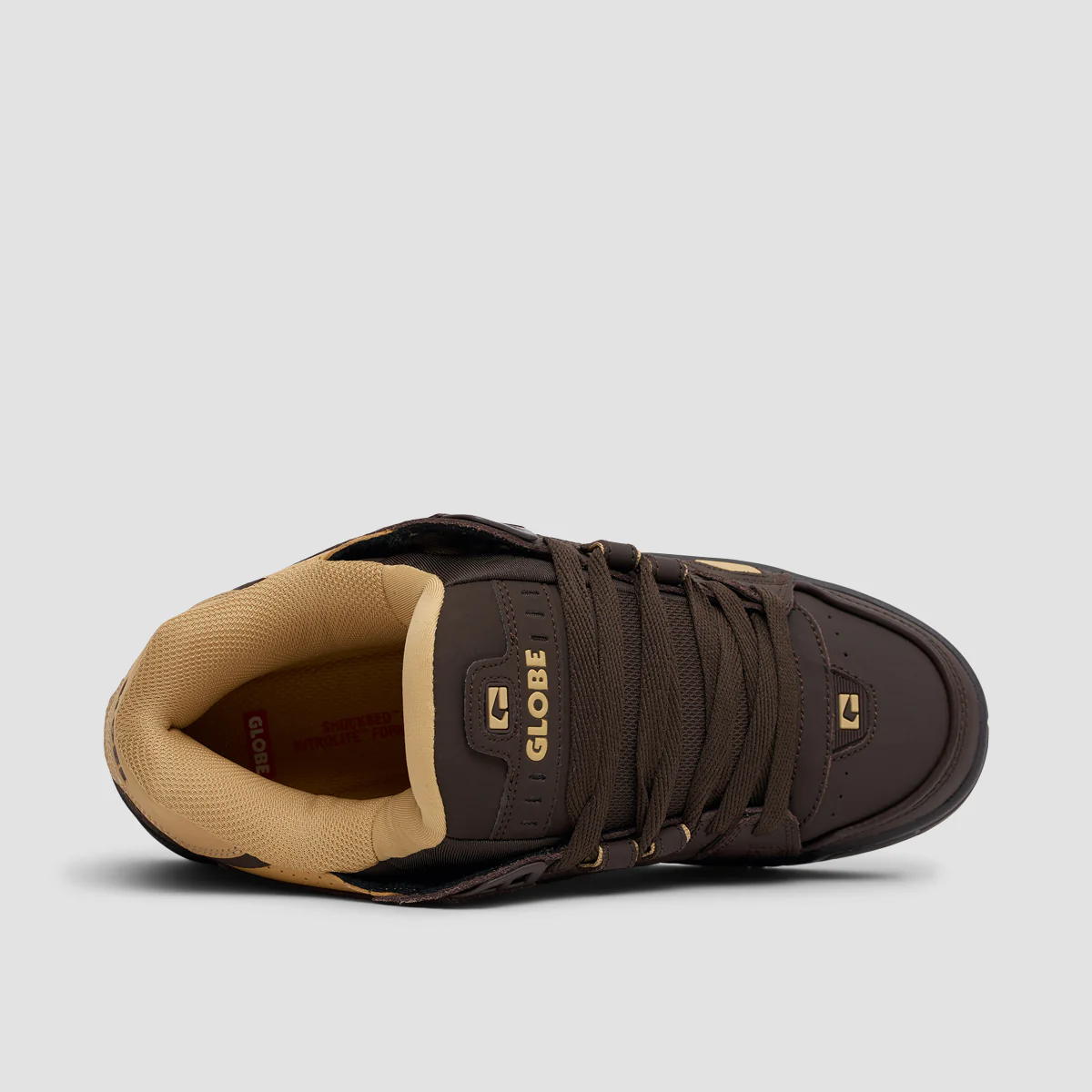 Globe Sabre Shoes - Dark Oak/Curry - Image 4