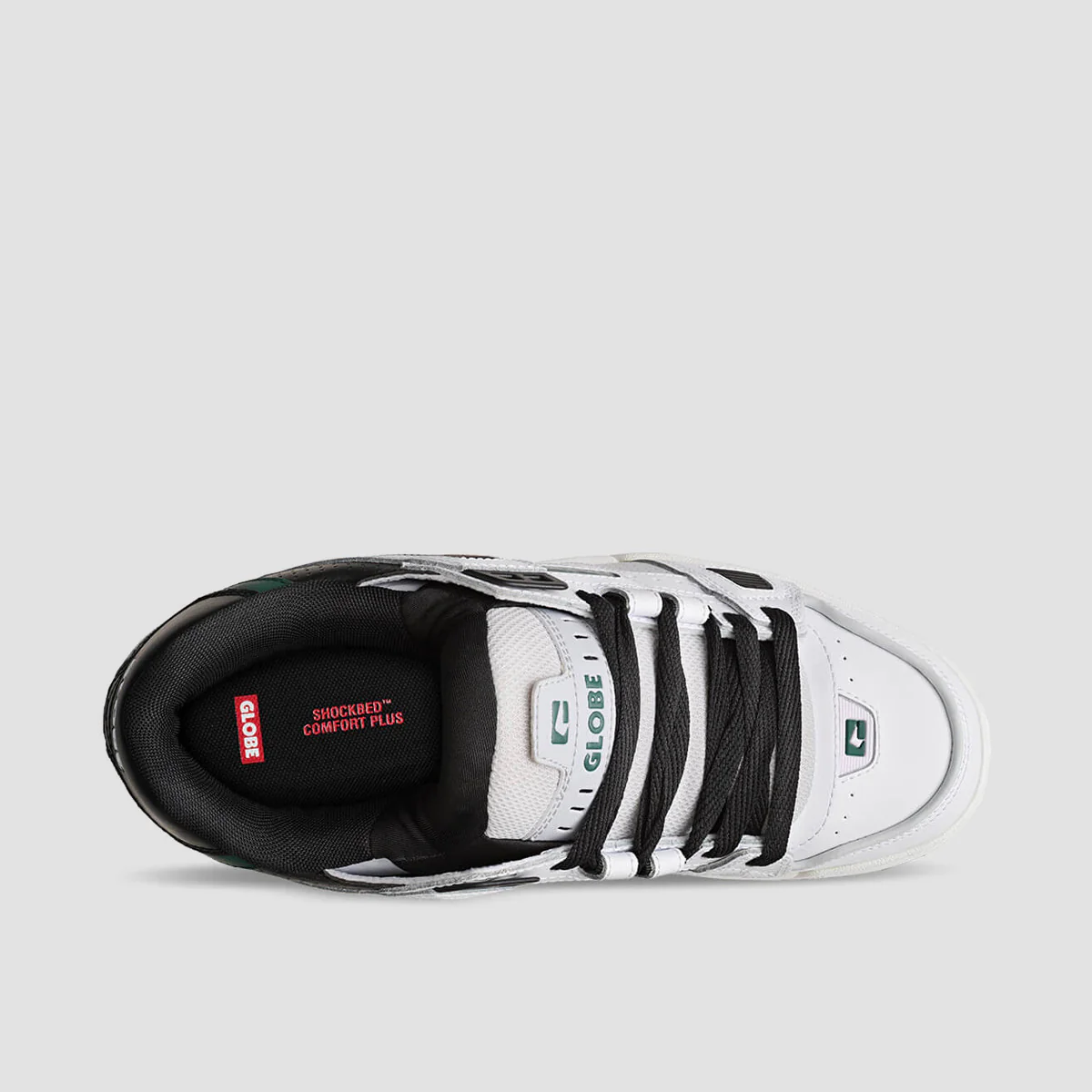 Globe Sabre Shoes - White/Green - Image 2
