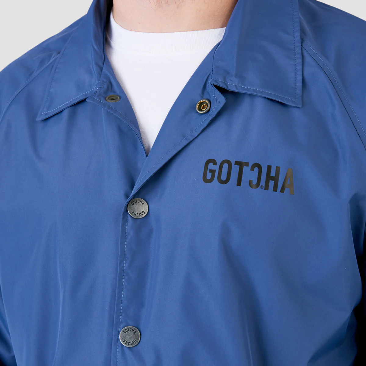 Gotcha Lightweight Coach Jacket Deep Cobalt - Image 2