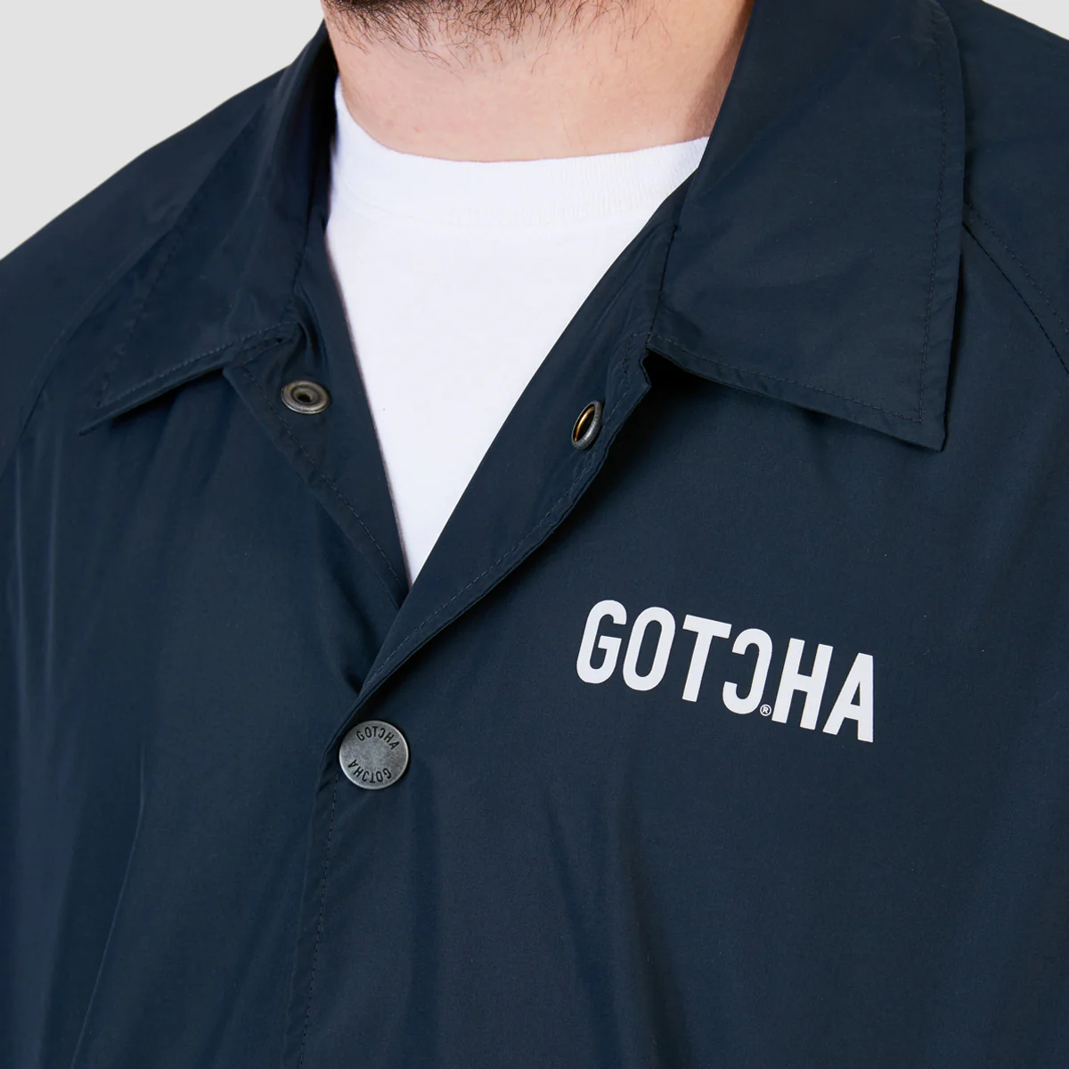 Gotcha Lightweight Coach Jacket Total Eclipse - Image 3