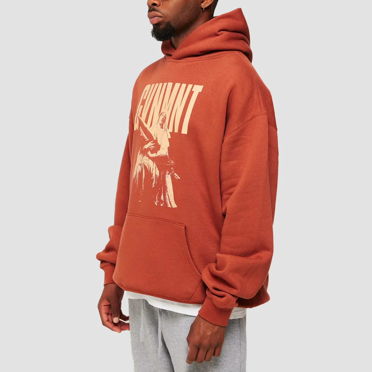 GVNMNT Art of War Pullover Hoodie Clay - Image 2