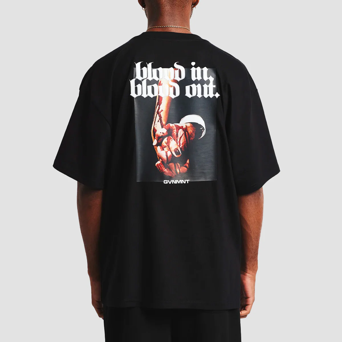 GVNMNT Blood In Blood Out T-Shirt Black - Image 2