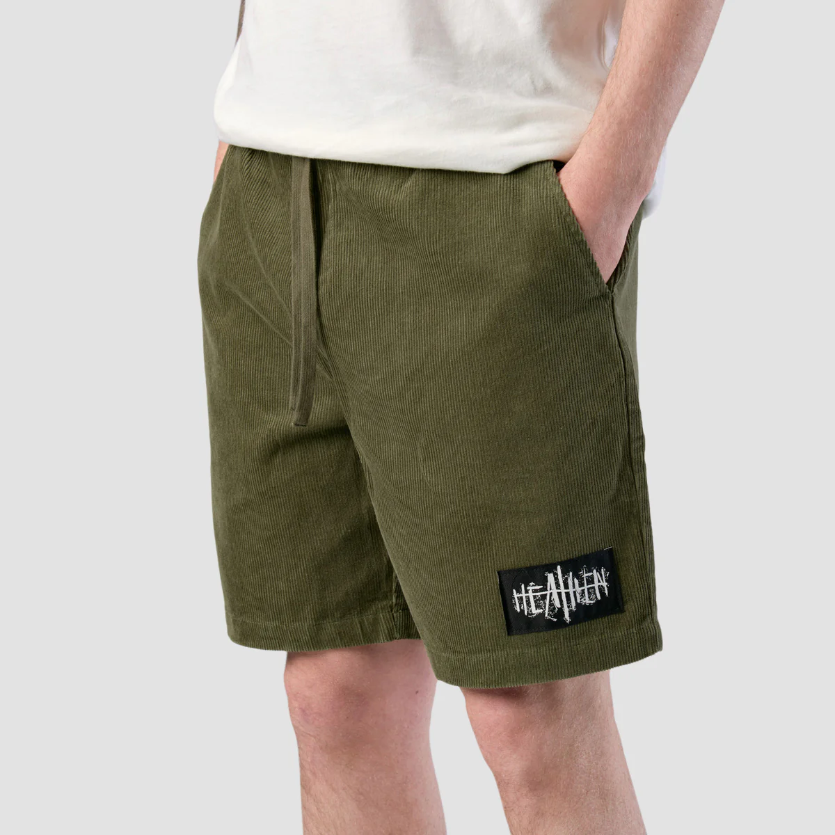 Heathen Atomizer Cord Shorts Army - Image 2
