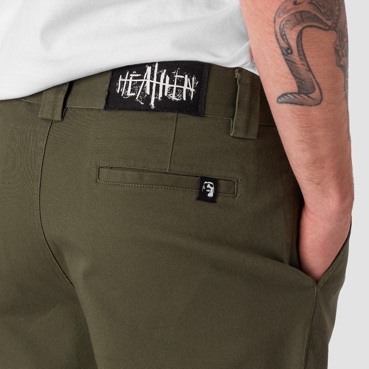 Heathen Battery Work Pants Army - Image 2
